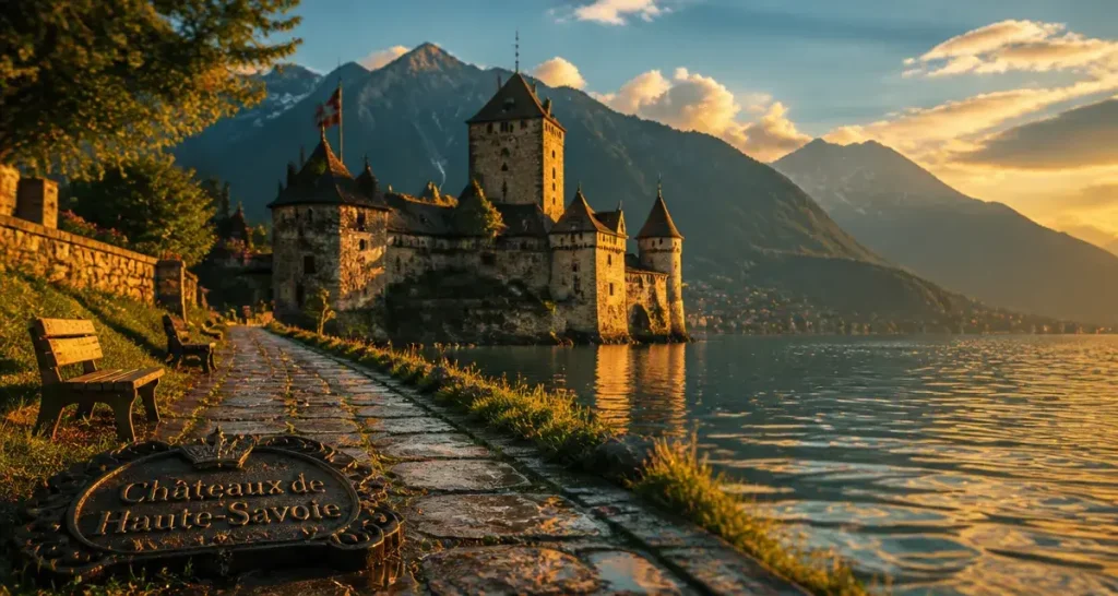 Chateau haute savoie au bord du lac d’Annecy, château médiéval