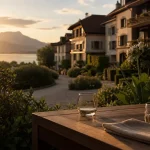 Le pré du lac annecy : vue sur le lac à 400 m, terrasse et spa