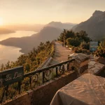 Balcon du lac Annecy au Col de la Forclaz, belvédère et vue sur le lac