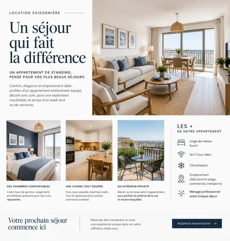 Gestion locative saisonnière par La Conciergerie du Lac