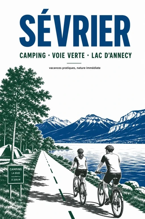 Au coeur du lac camping annecy : accès à la Voie Verte et au lac d’Annecy depuis le camping