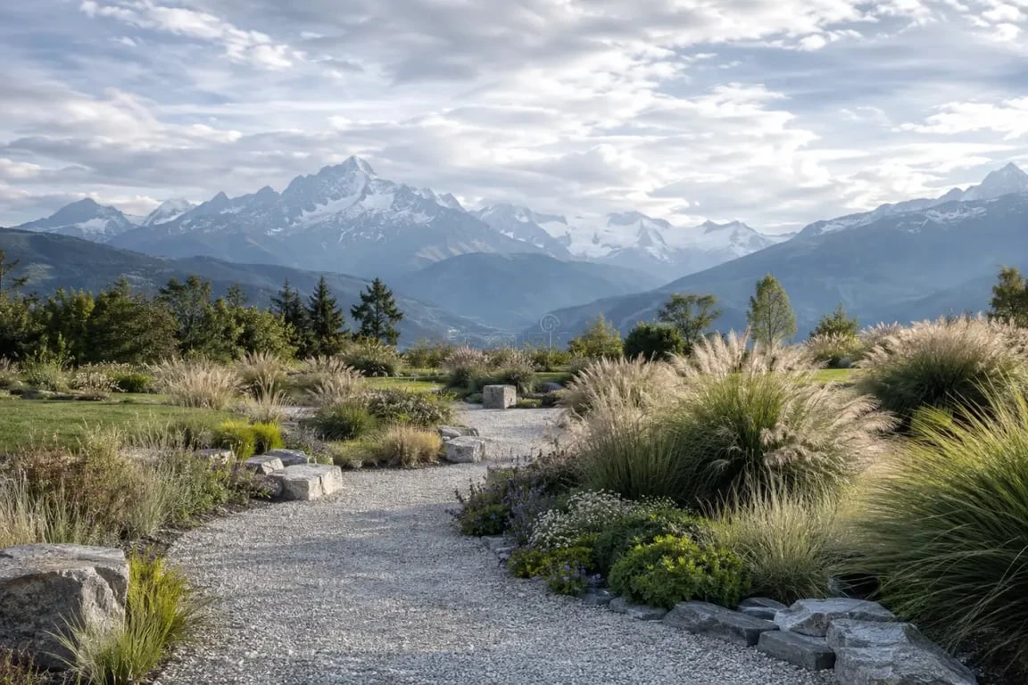 Jardin à visiter en Haute-Savoie : Jardin des Cimes et panorama alpin