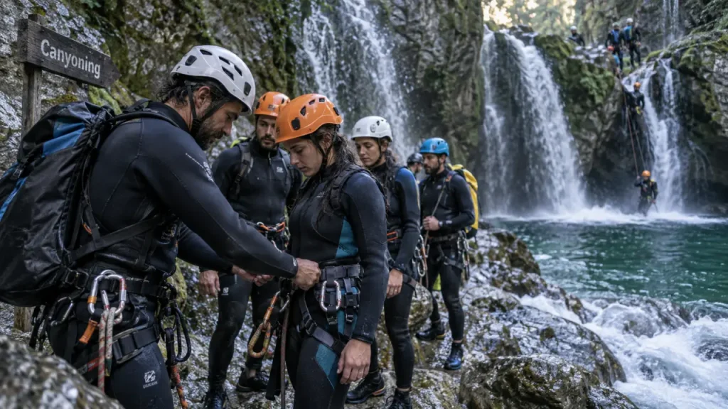 My canyon canyoning lac annecy : guide et groupe en eau vive près d’Annecy