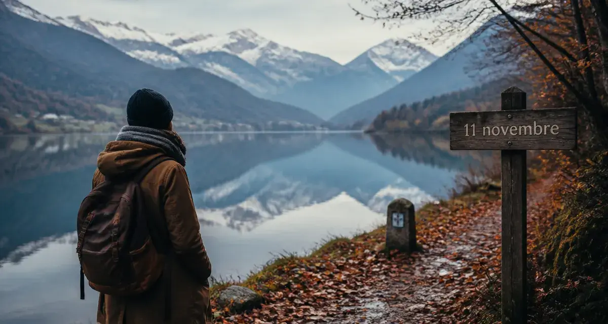 Que faire le 11 novembre en haute savoie : stèle et randonnée d’automne au bord du lac