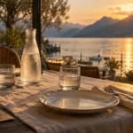 Restaurant la boussole annecy à Sévrier, terrasse au bord du lac