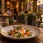 Restaurant racines annecy près du Thiou : assiette bistronomique de saison