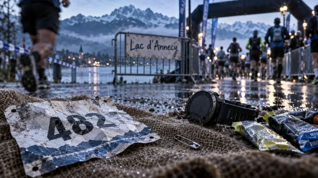 Marathon lac Annecy, départ au bord du lac